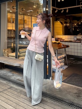 「La boutique BonBon（ラブティックボンボン）のアイテム」を使った、miki：）さん（レディース・158cm）の夏コーディネート