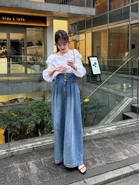 「ジーンズコーデ」｜miki：）さん（レディース・157cm）の春コーディネート