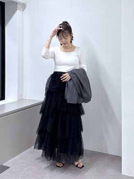「La boutique BonBon（ラブティックボンボン）のアイテム」を使った、miki：）さん（レディース・158cm）の夏コーディネート