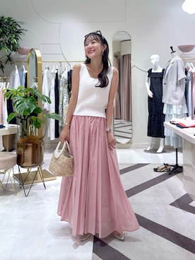 「アイテム（サングラス）」を使った、miki：）さん（レディース・158cm）の夏コーディネート