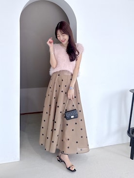 「La boutique BonBon（ラブティックボンボン）のアイテム」を使った、miki：）さん（レディース・158cm）の夏コーディネート