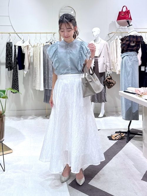 La boutique BonBonシアージャガードスカート La boutique Bonbon スカート 「涼しくて美シルエット」シアー
