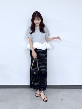 「La boutique BonBon（ラブティックボンボン）のアイテム」を使った、miki：）さん（レディース・158cm）の夏コーディネート