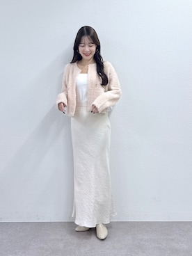 「アイテム（キャミソール）」を使った、miki：）さん（レディース・158cm）の冬コーディネート