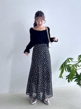 「アイテム（トートバッグ）」を使った、miki：）さん（レディース・158cm）の秋コーディネート