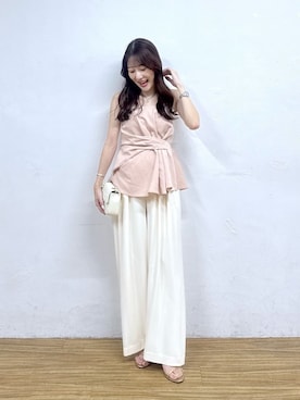「La boutique BonBon（ラブティックボンボン）のアイテム」を使った、miki：）さん（レディース・158cm）の夏コーディネート