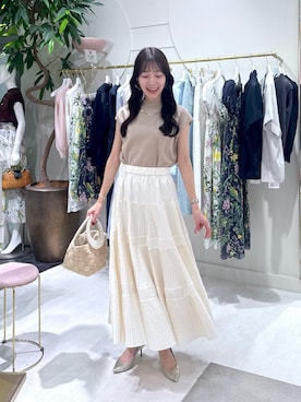 「アイテム（トートバッグ）」を使った、miki：）さん（レディース・158cm）の夏コーディネート
