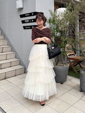 「La boutique BonBon（ラブティックボンボン）のアイテム」を使った、miki：）さん（レディース・158cm）の夏コーディネート