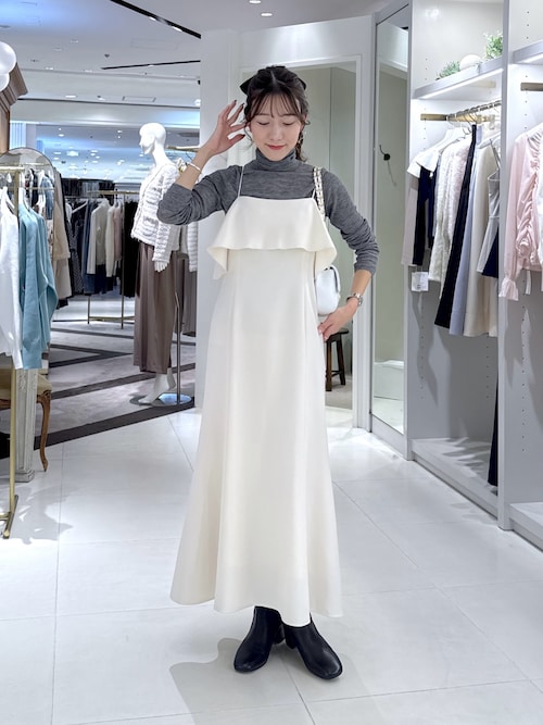 セール】【3サイズ展開あり】ラッフルマーメイドキャミワンピース