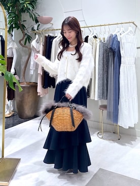 「アイテム（カーディガン/ボレロ）」を使った、miki：）さん（レディース・158cm）の夏コーディネート