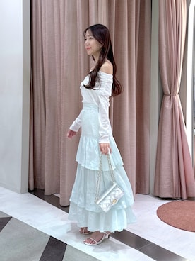 「オフショルダー」｜miki：）さん（レディース・158cm）の春コーディネート