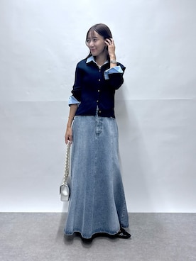 「重ね着」｜miki：）さん（レディース・158cm）の秋コーディネート