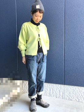 「春カラー」｜「アイテム（スリッポン）」を使った、kcocoronさん（レディース・160cm）の春コーディネート