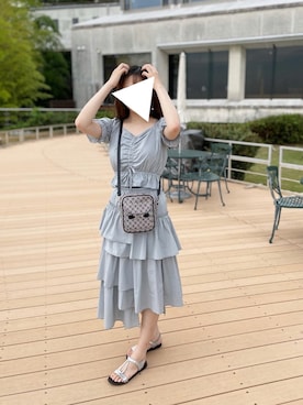 「ANDGEEBEE（アンジービー）のアイテム」を使った、むーんさん（レディース・165cm）の夏コーディネート
