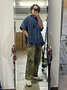 「VINTAGE（ヴィンテージ）のアイテム（スニーカー）」を使った、陽さん（メンズ・163cm）の夏コーディネート