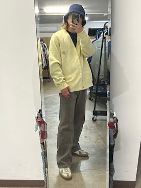 「レタードカーディガン」｜陽さん（メンズ・163cm）の秋コーディネート