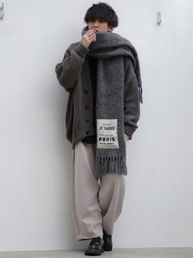 「shiki tokyo（シキトウキョウ）のアイテム（アクセサリー）」を使った、にっしーさん（メンズ・180cm）の冬コーディネート