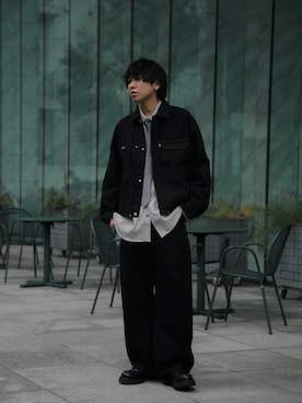 「アイテム（ブルゾン）」を使った、にっしーさん（メンズ・180cm・30代）の秋コーディネート