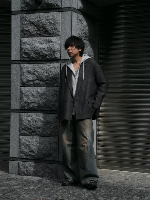 3D TWISTED WIDE LEG JEANS（デニムパンツ）｜NVRFRGT（ネヴァー