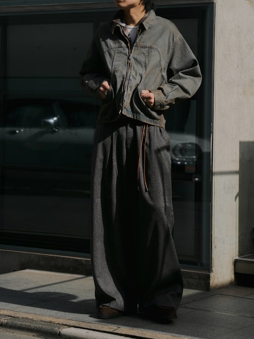 セール】【再入荷なし】PUBLIC DENIM BLEACH BLOUSON/ヴィンテージ