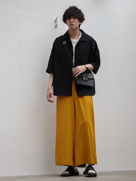 「shiki tokyo（シキトウキョウ）のアイテム（アクセサリー）」を使った、にっしーさん（メンズ・180cm）の春コーディネート