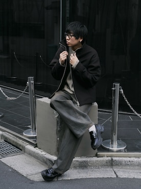 「アイテム（その他シューズ）」を使った、にっしーさん（メンズ・180cm）の冬コーディネート