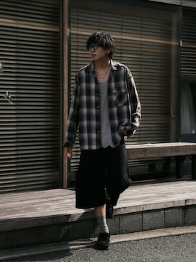 「アイテム（ローファー）」を使った、にっしーさん（メンズ・180cm・30代）の秋コーディネート