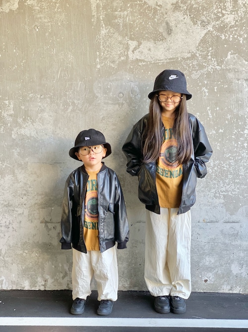 PAIRMANON STREET】フェイクレザー ボンバー ジャケット アウター