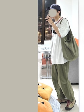 「Carhartt WIP（カーハートダブリューアイピー）のアイテム（キャップ）」を使った、J___collectさん（メンズ・172cm）の夏コーディネート