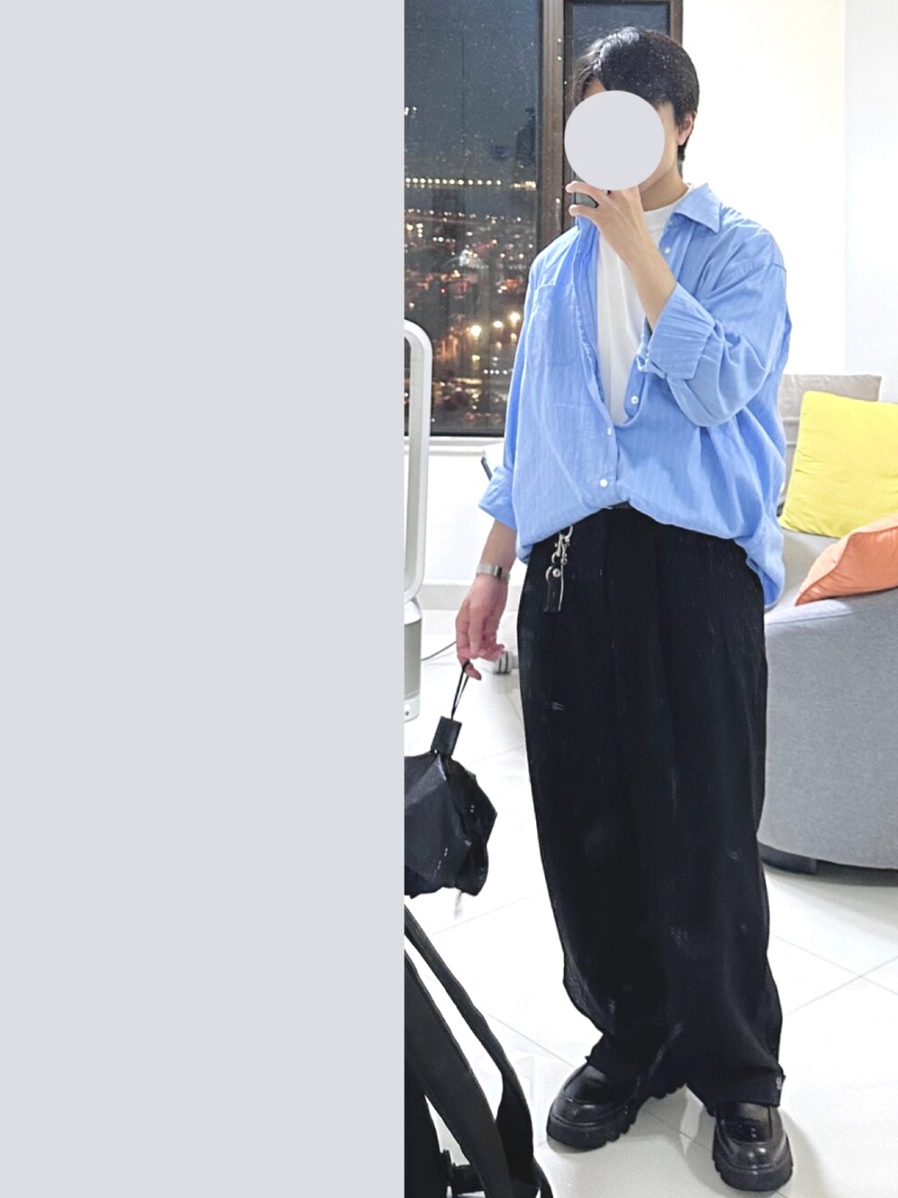 「大人カジュアル」｜「NAUTICAのアイテム（シャツ/ブラウス、ブルー系）」を使った、J___collectさん（メンズ・172cm）の夏コーディネートの1枚目の写真