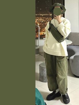 「no brand（ノーブランド）のアイテム（ローファー）」を使った、J___collectさん（メンズ・172cm）の冬コーディネート