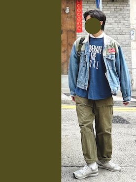 「NEW BALANCE（ニューバランス）のCM996（スニーカー）」を使った、J___collectさん（メンズ・172cm）の冬コーディネート