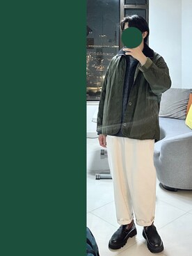 「no brand（ノーブランド）のアイテム（ローファー）」を使った、J___collectさん（メンズ・172cm）の冬コーディネート
