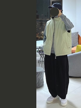 「Abercrombie&Fitch（アバークロンビーアンドフィッチ）のアイテム（トップス）」を使った、J___collectさん（メンズ・172cm）の冬コーディネート