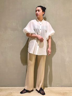 「LAROUTE」｜RUKAさん（レディース・160cm）の春コーディネート