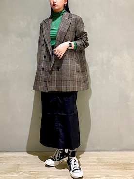 「NOMINE（ノミネ）のアイテム（テーラードジャケット）」を使った、RUKAさん（レディース・160cm）の夏コーディネート