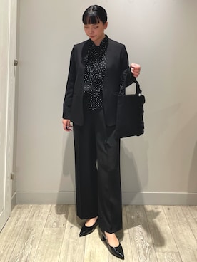 「アイテム（セットアップ）」を使った、RUKAさん（レディース・160cm）の冬コーディネート