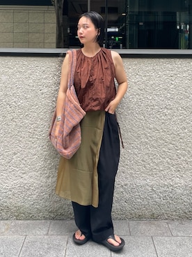 「ママコーデ」｜RUKAさん（レディース・160cm・20代）の夏コーディネート