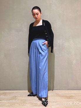 「LAROUTE」｜RUKAさん（レディース・160cm）の春コーディネート