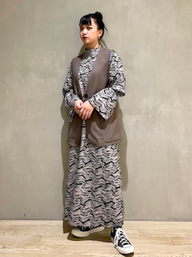 「ノミネ」｜RUKAさん（レディース・160cm）の秋コーディネート