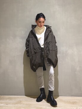 「LAROUTE」｜「アイテム（ジャケット/アウター）」を使った、RUKAさん（レディース・160cm）の秋コーディネート