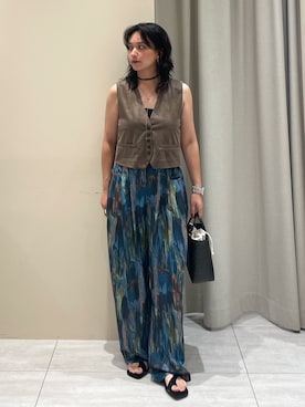 「NOMINE（ノミネ）のアイテム」を使った、RUKAさん（レディース・160cm）の夏コーディネート