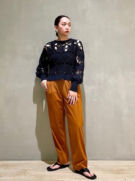 「LAROUTE」｜RUKAさん（レディース・160cm）の春コーディネート