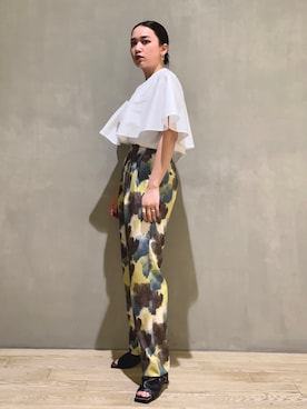 「LAROUTE」｜RUKAさん（レディース・160cm）の春コーディネート