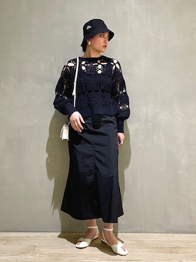 「LAROUTE」｜RUKAさん（レディース・160cm）の春コーディネート