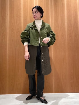 「LAROUTE」｜「アイテム（ジャケット/アウター）」を使った、RUKAさん（レディース・160cm）の秋コーディネート