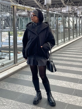 「アイテム（ダウンジャケット/コート）」を使った、RUKAさん（レディース・160cm・20代）の冬コーディネート