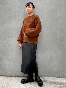 「ノミネ」｜RUKAさん（レディース・160cm）の秋コーディネート