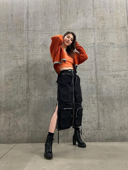 DIESEL（ディーゼル）の「レディース ロングスカート ジップディテール
