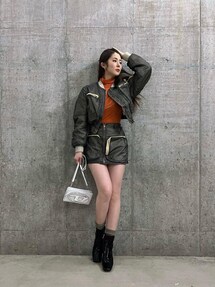 Diesel ミニ スカート 3Dポケットミニタリー A049450LCAW